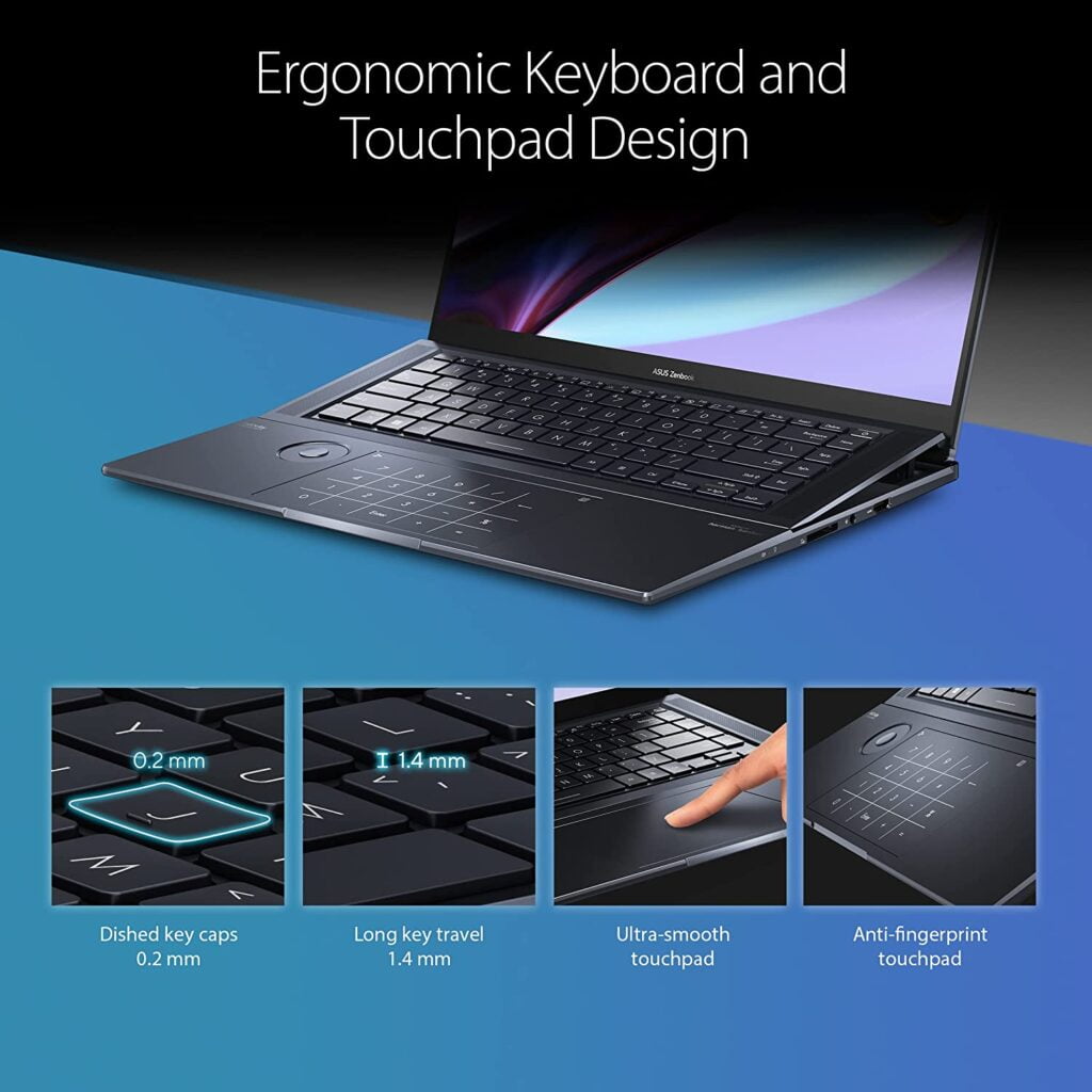 ASUS ZenBook Pro 16 OLED U7602 UX7602ZM-XB96T Keyboard