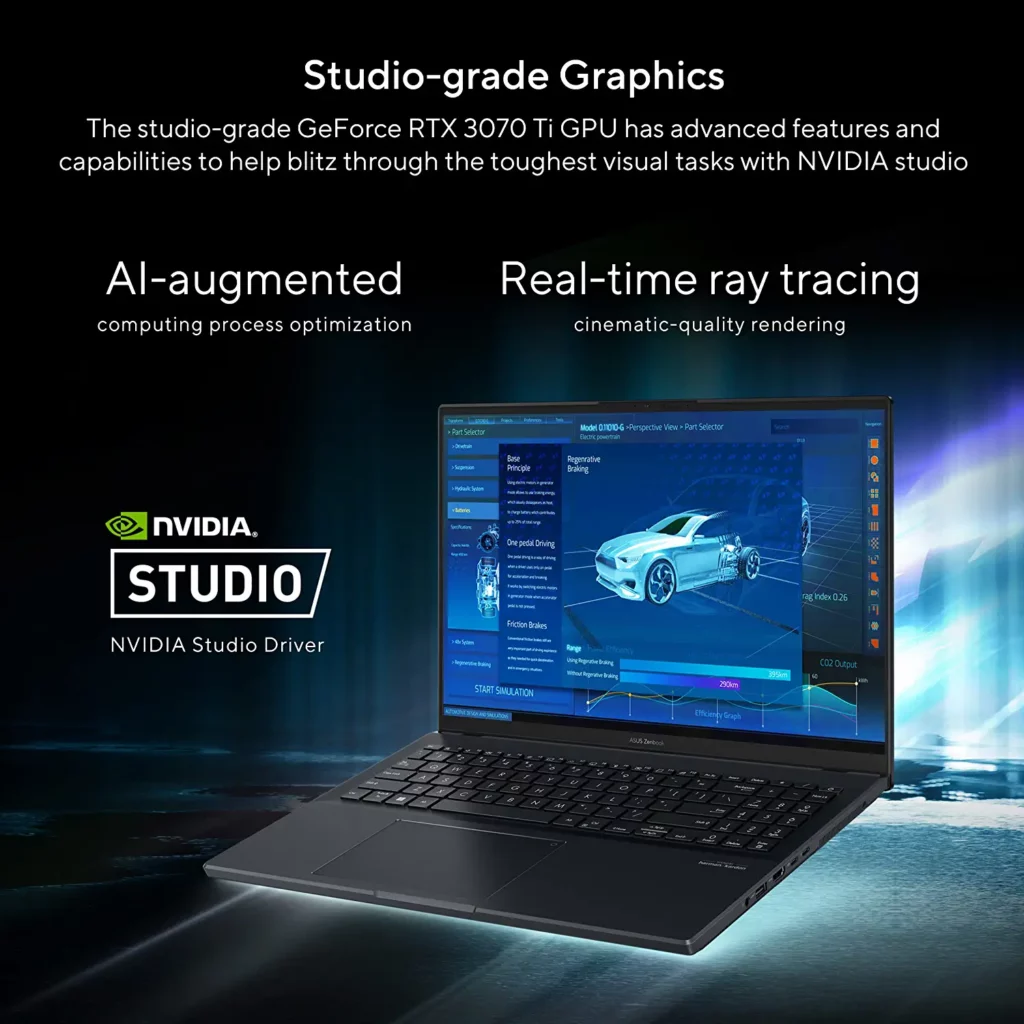 ASUS Zenbook Pro 16 UX6601ZW-DB76 Laptop graphics GPU