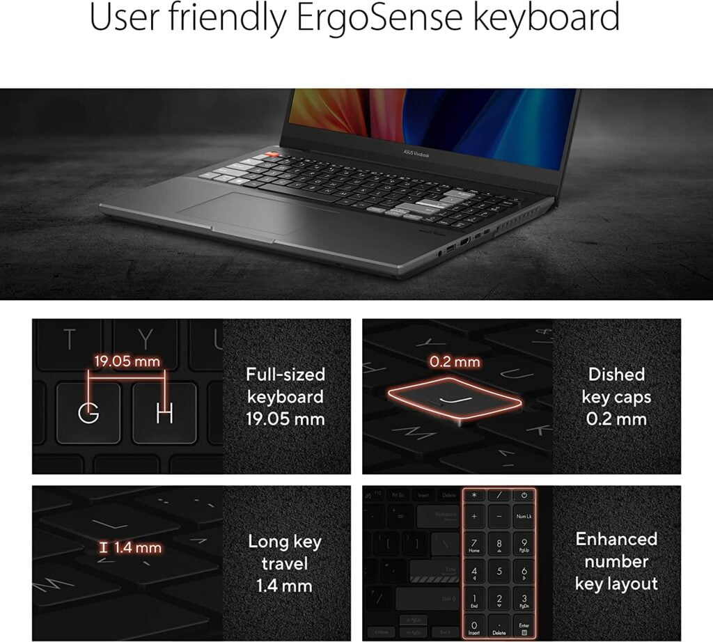 Asus VivoBook Pro 15X M6501RR-DB96 Keyboard