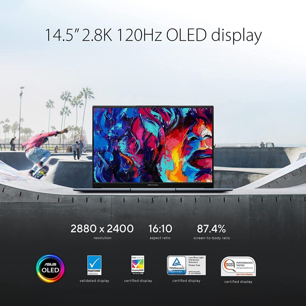 ASUS S5402ZA-DB51 VivoBook S 14X OLED Laptop Display Specs