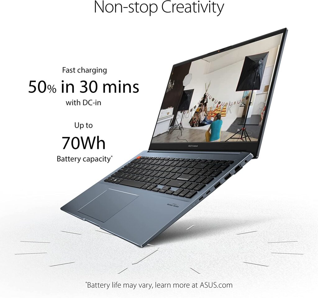 ASUS VivoBook Pro 16 K6602ZE-DB76 Laptop Battery Features